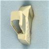 Image 3 : Modern Design Diamond Slide Pendant in 14k Yellow Gold