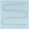Image 1 : 16 Inch Italian Rope Link Chain Necklace in 14k White Gold