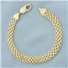 Image 1 : Bismark Link Bracelet in 14k Yellow Gold