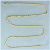 Image 1 : 24 Inch Rope Link Chain Necklace in 14k Yellow Gold