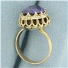 Image 4 : Color Changing Lab Alexandrite Ring in 14k Yellow Gold