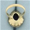 Image 5 : Color Changing Lab Alexandrite Ring in 14k Yellow Gold