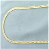 Image 2 : 15.5 Inch Choker Herringbone Link Chain Necklace  in 14k Yellow Gold