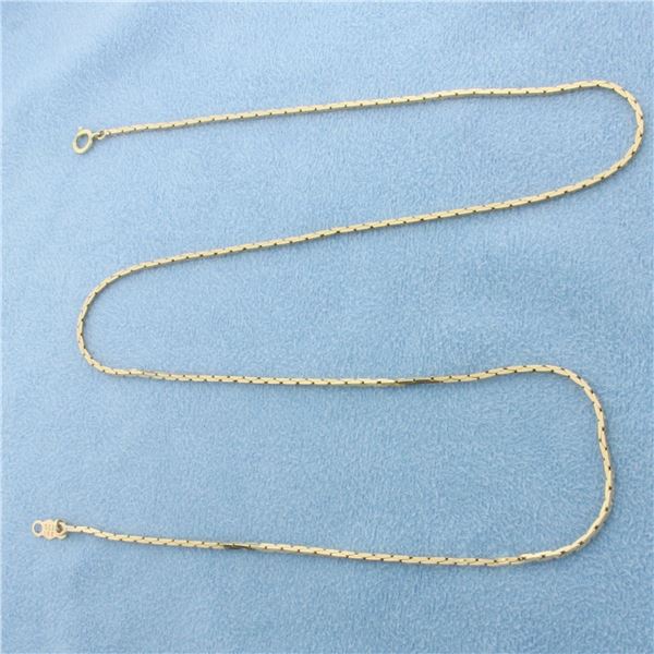 18 Inch Boston Link Chain Necklace in 10k Yellow Gold