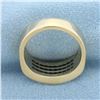 Image 4 : Invisible Set Diamond Ring in 14k Yellow Gold