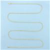 Image 1 : 32 Inch Rope Link Chain Necklace in 14k Yellow Gold