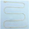 Image 1 : 20 Inch Box Link Chain Necklace in 18k Yellow Gold