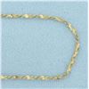 Image 2 : 18 Inch Italian Twisting S-Link Chain Necklace in 14k Yellow Gold