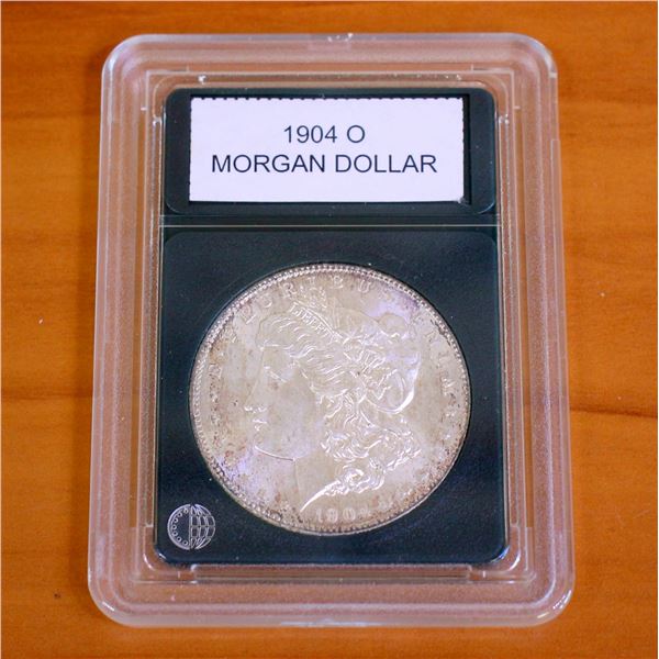 Morgan Silver Dollar Coin in Slab