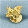 Image 2 : Gold Nugget Tie Tack or Pin