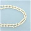 Image 2 : 100 Inch Long Cultured Pearl Strand Necklace