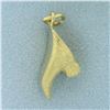 Image 3 : Vintage Clog Shoe Charm in 18k Yellow Gold