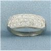 Image 1 : Pave Diamond Ring in 14k White Gold