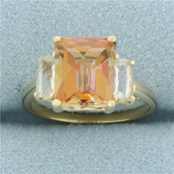Mystic Topaz Ring in 10k Yellow Gold