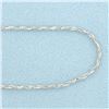 Image 2 : 18 Inch Sparkle Link Chain Necklace in 14k White Gold