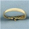 Image 4 : Diamond Scroll Stacking Band Ring in 14k Yellow Gold