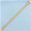 Image 1 : Wide Five Strand Rope Bracelet in 14k Yellow Gold