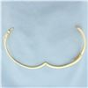 Image 3 : Hinged Diamond Bangle Bracelet in 14K Yellow Gold