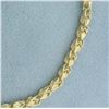 Image 2 : Diamond Cut Turkish Rope Link Bracelet in 14K Yellow Gold