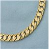 Image 2 : Textured Curb Link Bracelet in 19k Yellow Gold