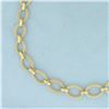 Image 2 : Graduated Mesh Cable Link Chain Necklace in 14K Yellow Gold