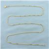 Image 1 : 25 Inch Italian Box Link Chain Necklace in 14k Yellow Gold