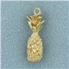 Image 1 : 3-D Pineapple Pendant or Charm in 14k Yellow Gold