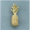 Image 2 : 3-D Pineapple Pendant or Charm in 14k Yellow Gold