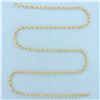 Image 1 : 24 Inch Twisting Rope Link Chain Necklace in 14k Yellow Gold