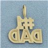 Image 2 : Number One #1 Dad Pendant in 14k Yellow Gold