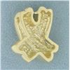Image 2 : X Design Slide or Pendant in 14k Yellow Gold