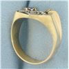 Image 3 : Mens Vintage Masonic Ring in 10K Yellow Gold