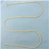 Image 1 : 24 Inch Byzantine Link Chain Necklace in 14k Yellow Gold