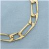 Image 2 : Paperclip Link Bracelet in 14k Yellow Gold