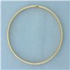 Image 2 : Engraved Flower Design Bangle Bracelet in 14k Yellow Gold