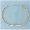 Image 3 : Engraved Flower Design Bangle Bracelet in 14k Yellow Gold