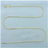 Image 1 : 20 Inch Italian Foxtail Link Chain Necklace in 14k Yellow Gold