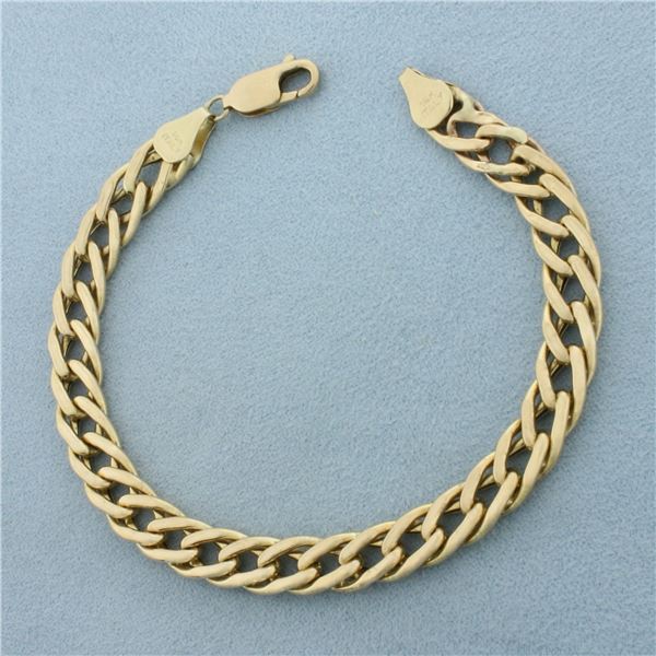 Italian Curb Link Bracelet in 14k Yellow Gold