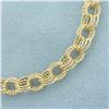 Image 2 : Triple Loop Charm Bracelet in 14k Yellow Gold