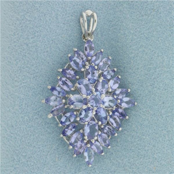 Tanzanite Pendant in 10k White Gold