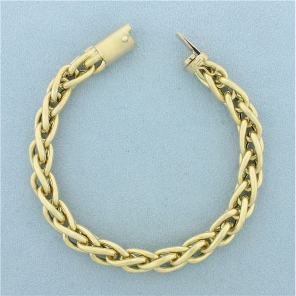 Foxtail Bracelet in 14k Yellow Gold