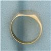 Image 3 : Oval Signet Ring in 18k Yellow Gold