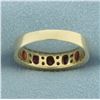 Image 4 : Ruby And Diamond Ring in 14K Yellow Gold