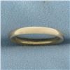 Image 1 : Ladies Half Dome Wedding Band Ring in 14k Yellow Gold