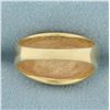 Image 4 : Striped Dome Ring in 14k Yellow Gold