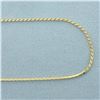 Image 2 : 19 Inch Italian S-Link Chain Link Necklace in 14k Yellow Gold