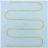 Image 1 : 37 Inch Sparkle Twisting Rope Link Chain Necklace in 14k Yellow Gold