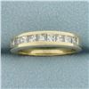 Image 1 : Princess Diamond Channel Set Ring in 14k Yellow Gold
