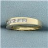 Image 2 : Princess Diamond Channel Set Ring in 14k Yellow Gold