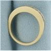 Image 3 : Princess Diamond Channel Set Ring in 14k Yellow Gold
